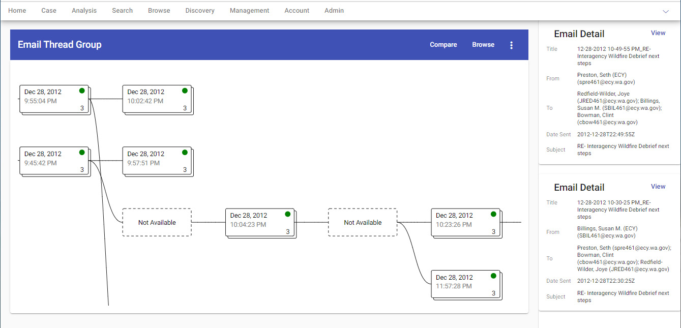 screenshot of Lexbe eDiscovery Platform